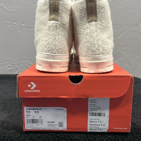 🔥 CONVERSE  Chuck 70 Cozy Utility Sneakers Desert Sand Women Sz 9.5 - Worn Once - Picture 13 of 14